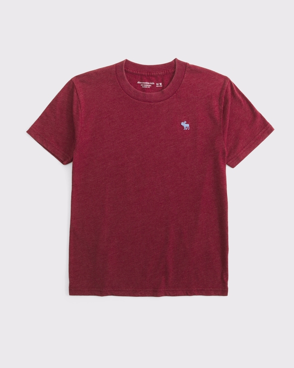 icon crew tee, Black Cherry view 1