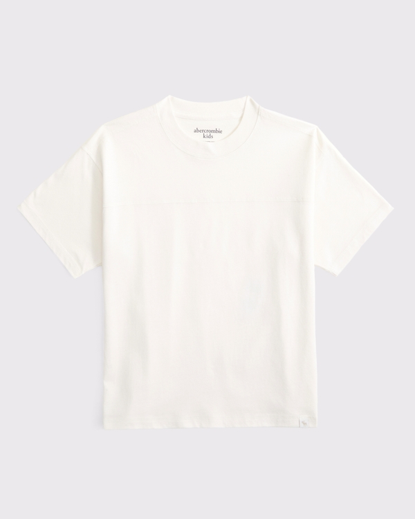 yoke tee, Cream view 1