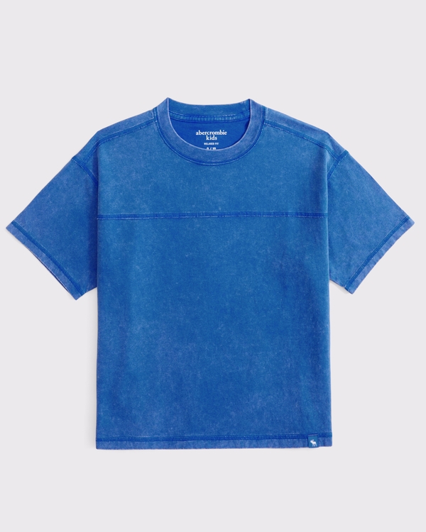 yoke tee, True Blue view 1
