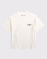 stamped logo pocket tee