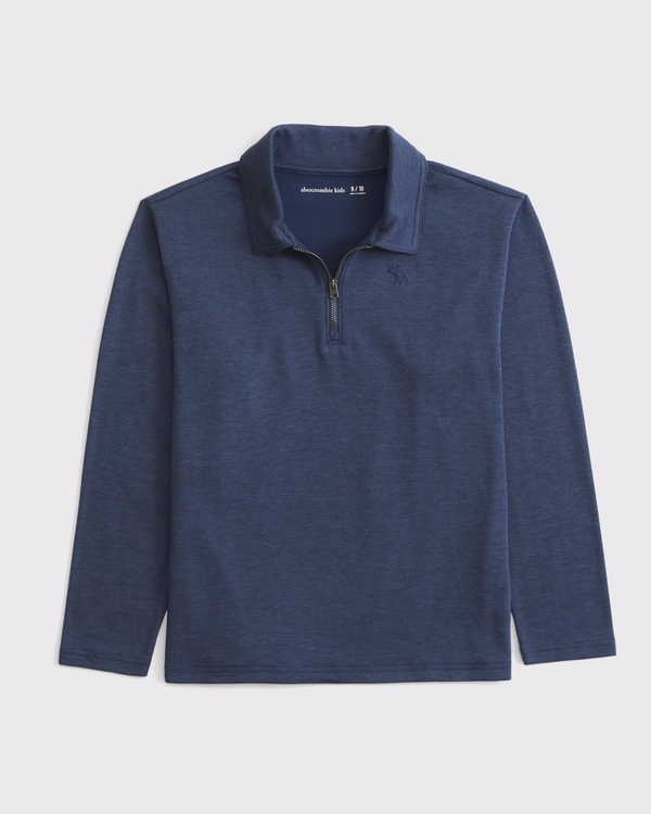 long-sleeve cozy quarter-zip