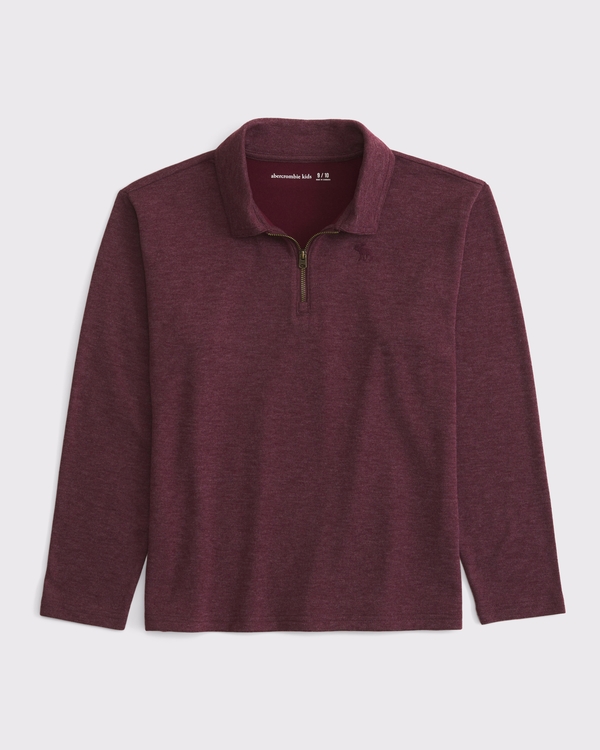 long-sleeve cozy quarter-zip