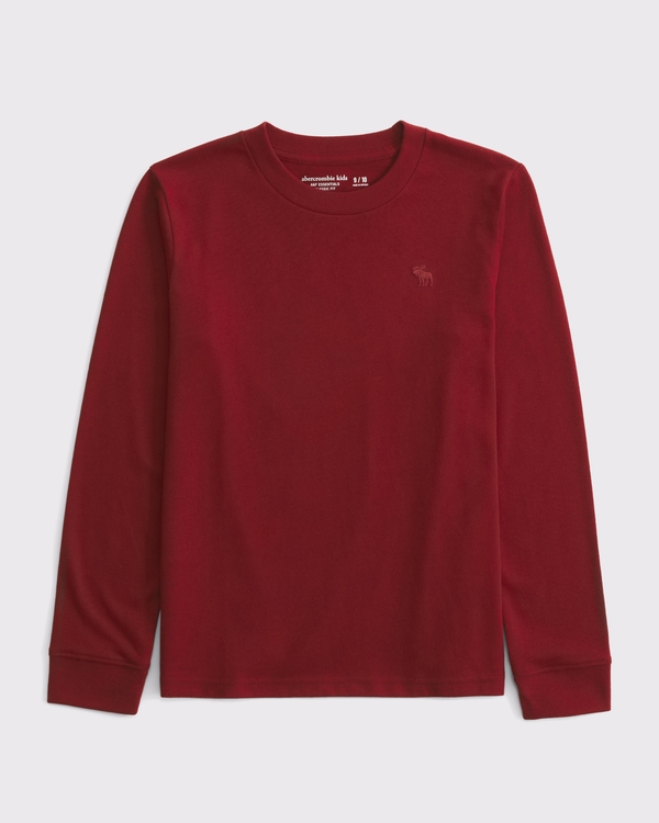 essential long-sleeve icon crew tee