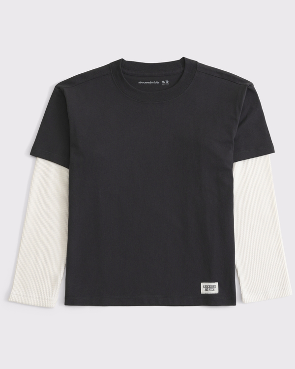 long-sleeve twofer tee