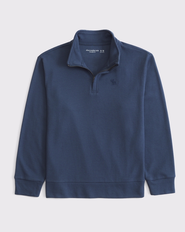 essential icon quarter zip sweatshirt