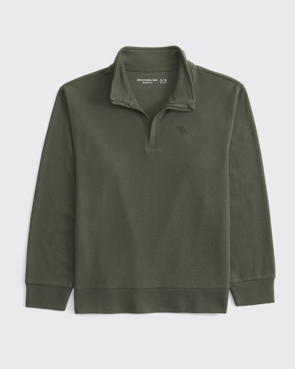 essential icon quarter zip sweatshirt