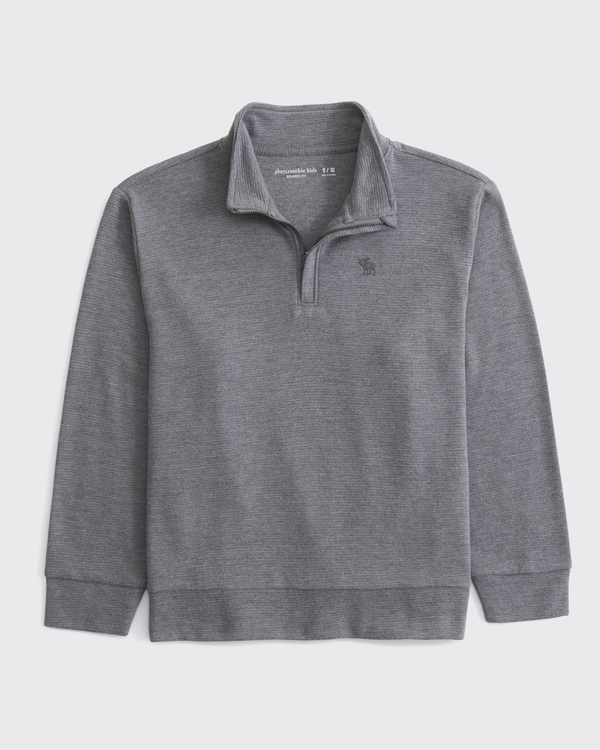 essential icon quarter zip sweatshirt