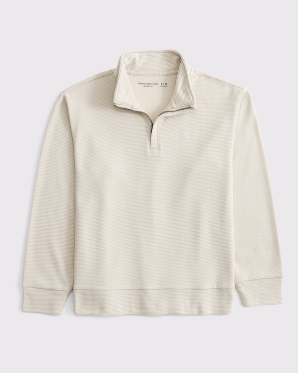 essential icon quarter zip sweatshirt
