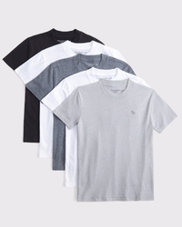 5-pack essential icon crew tees