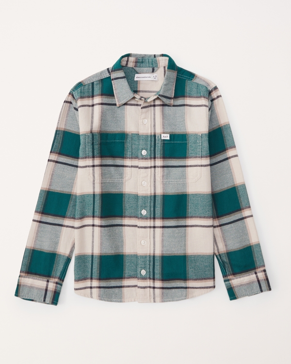 boys button-up shirts | abercrombie kids