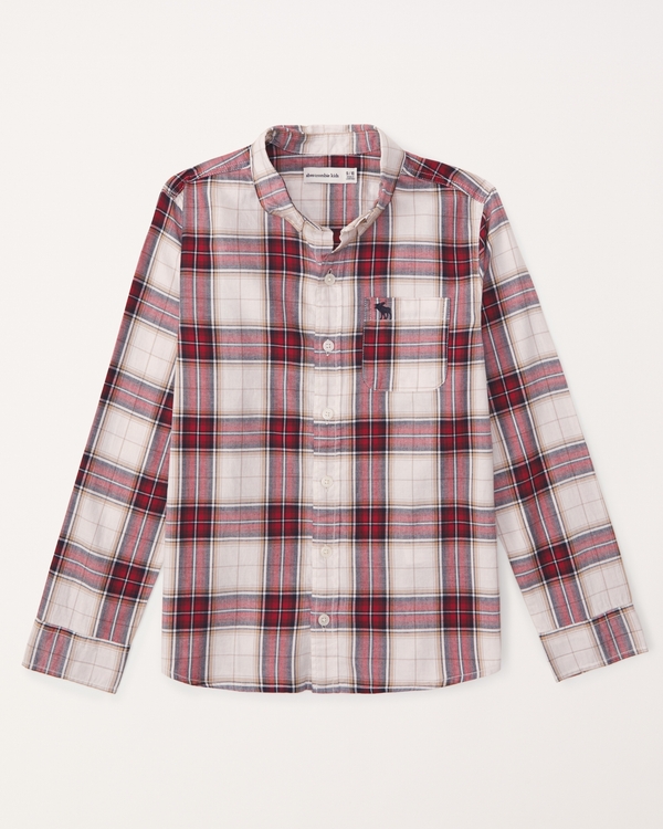 boys pink button up shirt