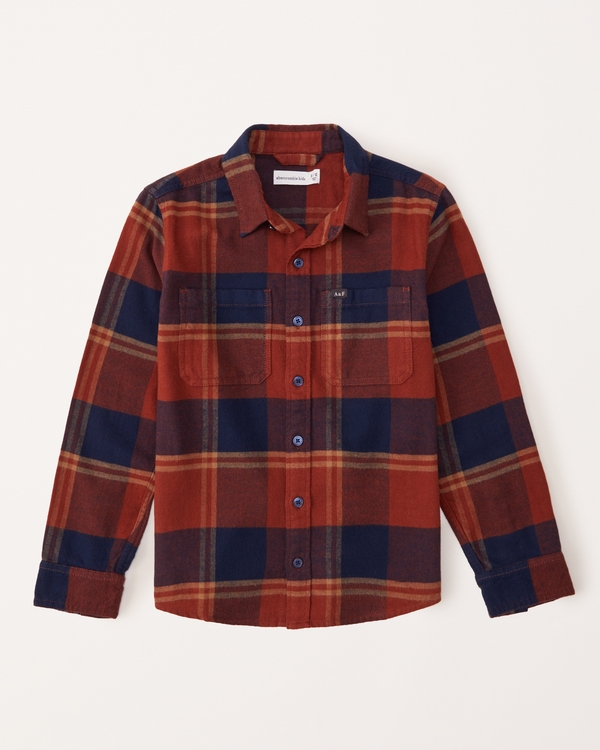 boys button-up shirts | abercrombie kids