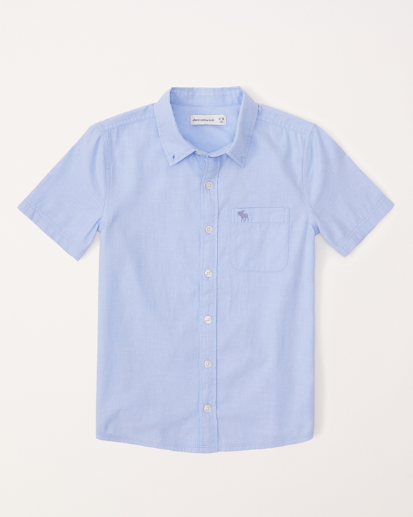 short-sleeve icon shirt, Blue