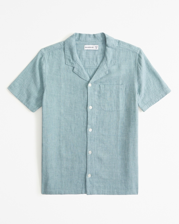 boys button-up shirts | abercrombie kids