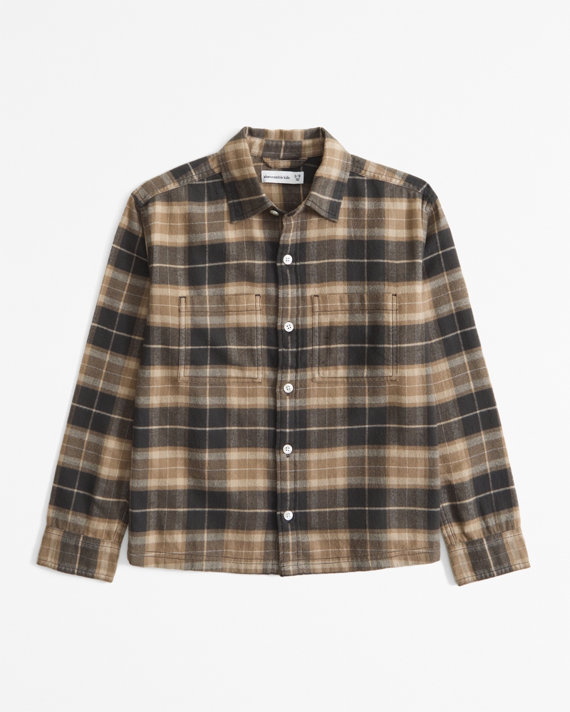 flannel button-up shirt