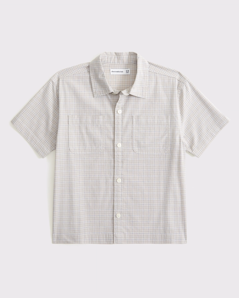 short-sleeve boxy workwear shirt
