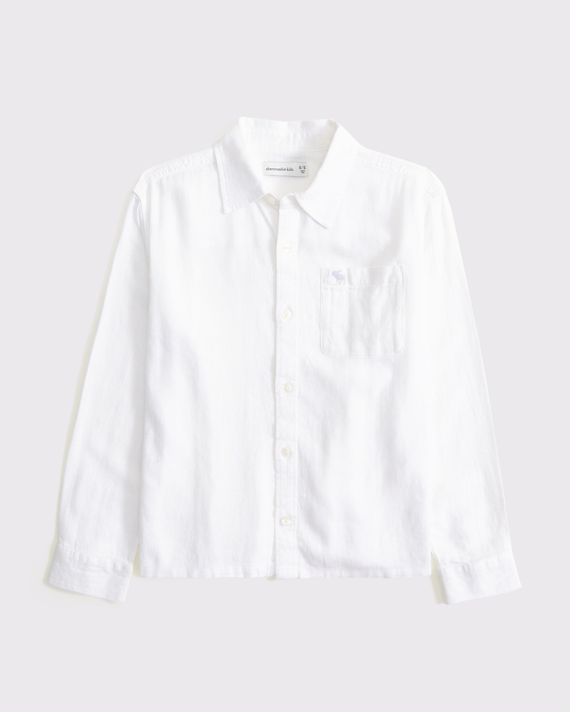 resort short-sleeve gauzy shirt