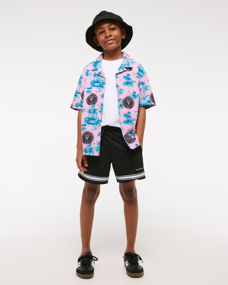 inter miami cf short-sleeve poplin shirt