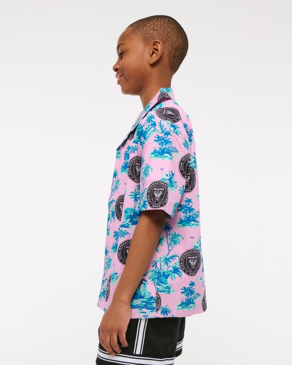 inter miami cf short-sleeve poplin shirt