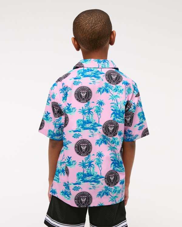 inter miami cf short-sleeve poplin shirt