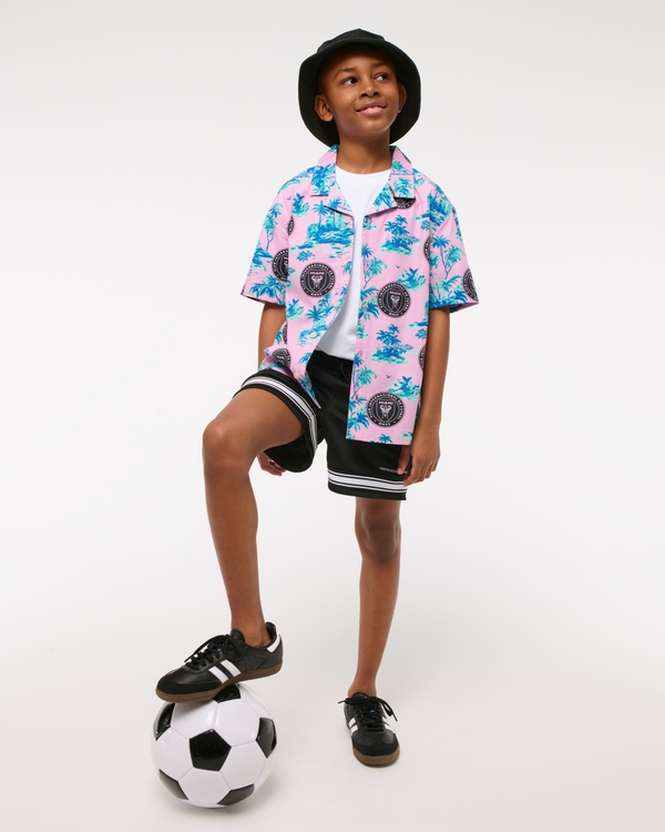 inter miami cf short-sleeve poplin shirt