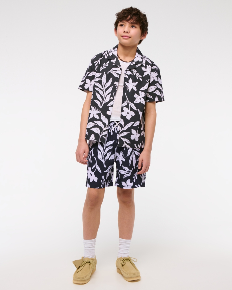 resort short-sleeve poplin shirt