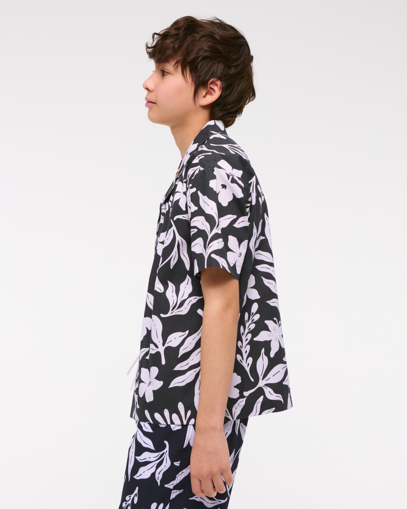 resort short-sleeve poplin shirt