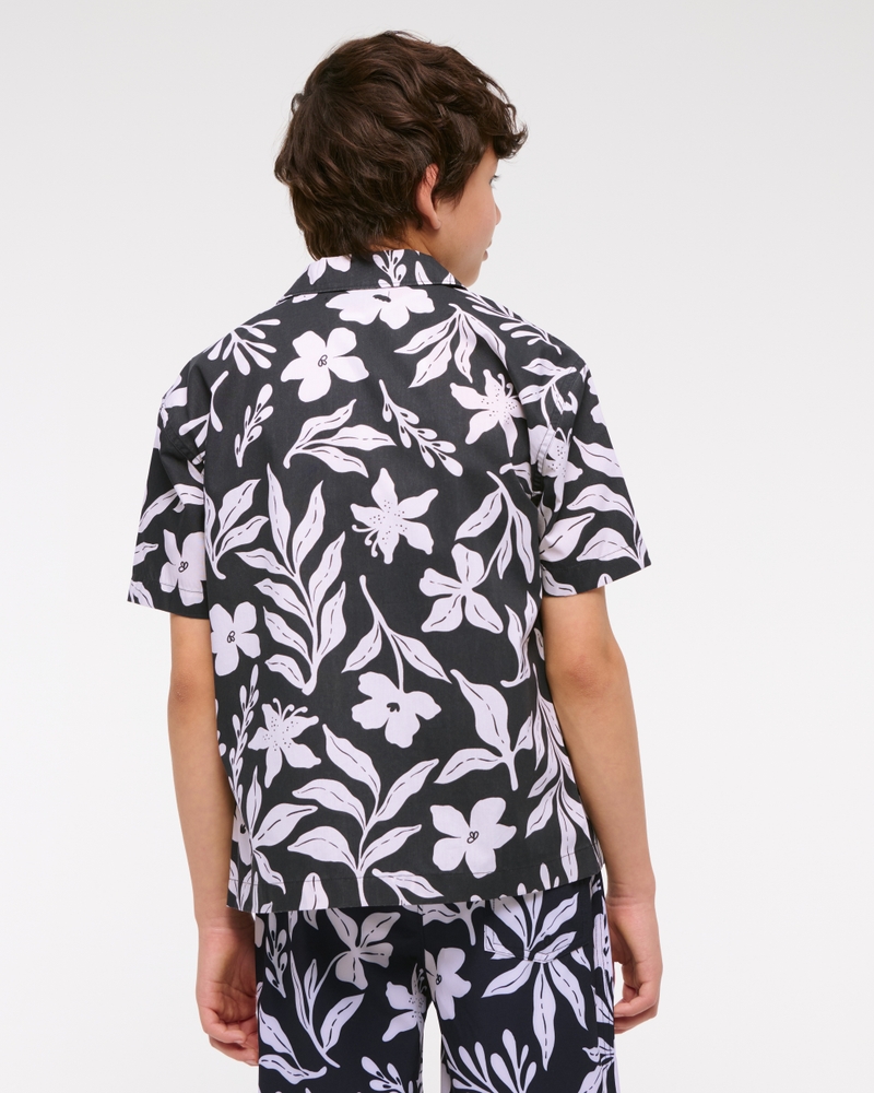 resort short-sleeve poplin shirt