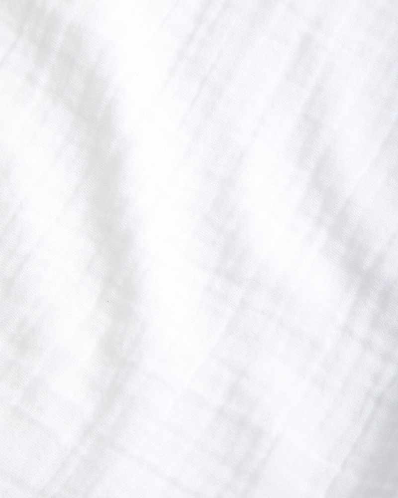 resort short-sleeve gauzy shirt