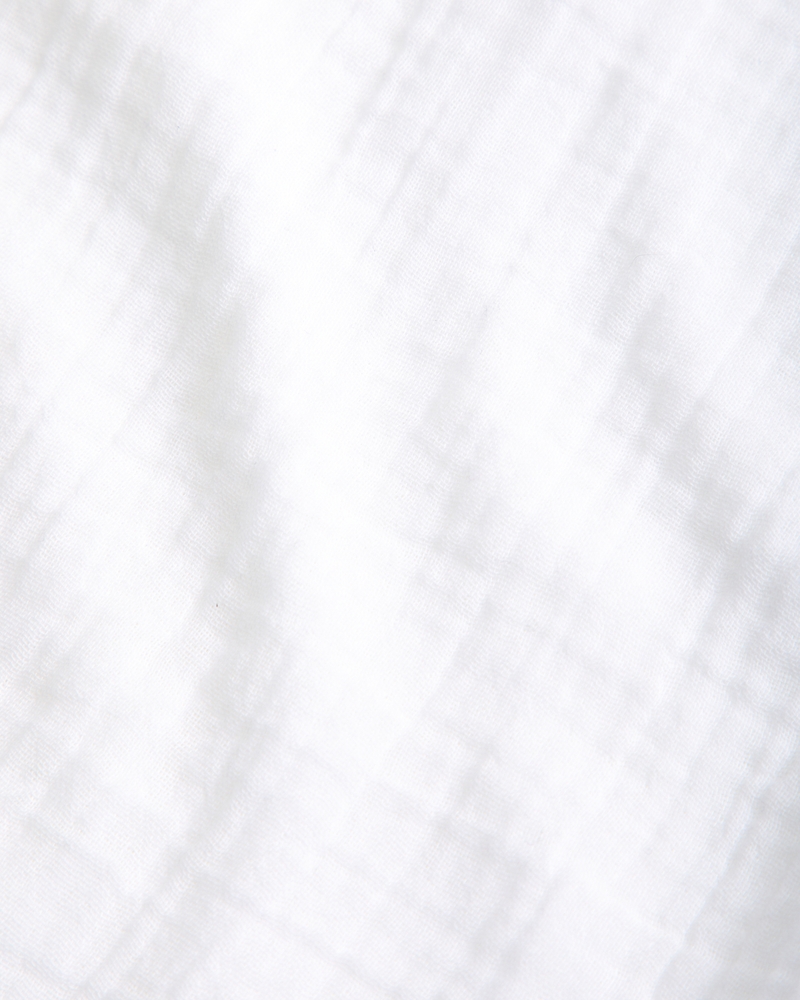 resort short-sleeve gauzy shirt