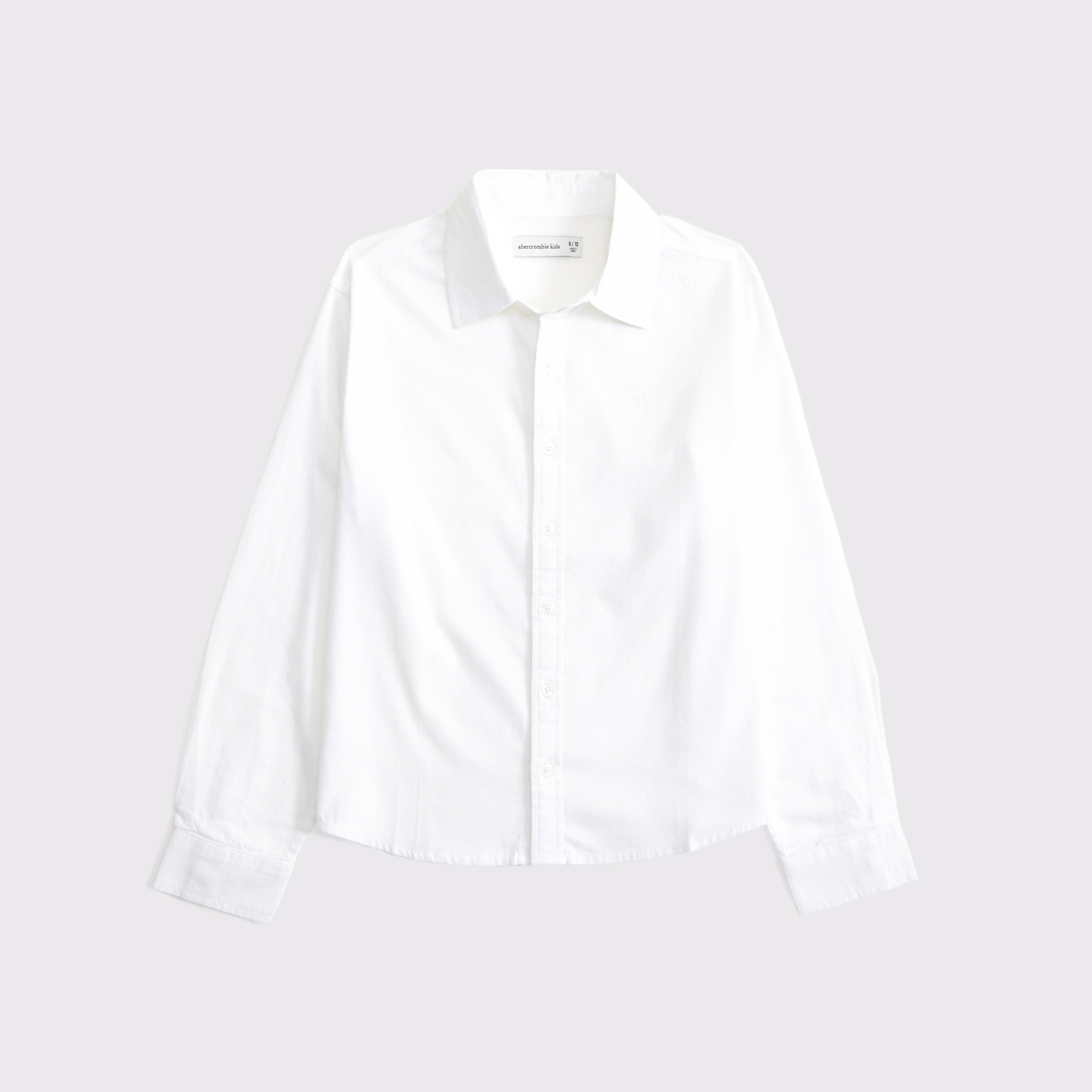 Abercrombie & Fitch Kids' Long-sleeve Dress Shirt In White