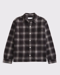 long-sleeve slub flannel