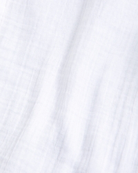 long-sleeve gauzy button-up shirt