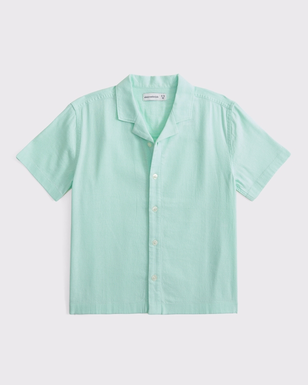 resort short-sleeve shirt, Mint view 1