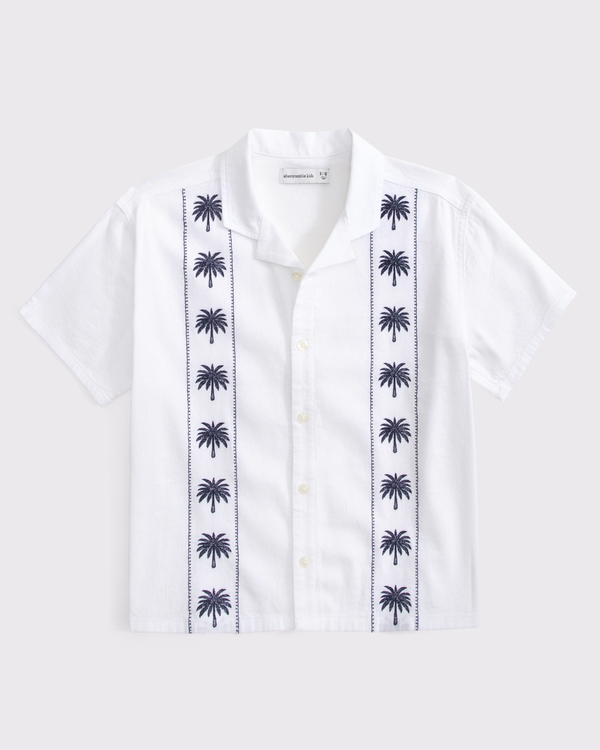 resort short-sleeve shirt, White view 1