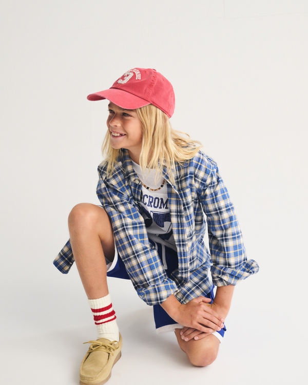 oversized long-sleeve button-up shirt