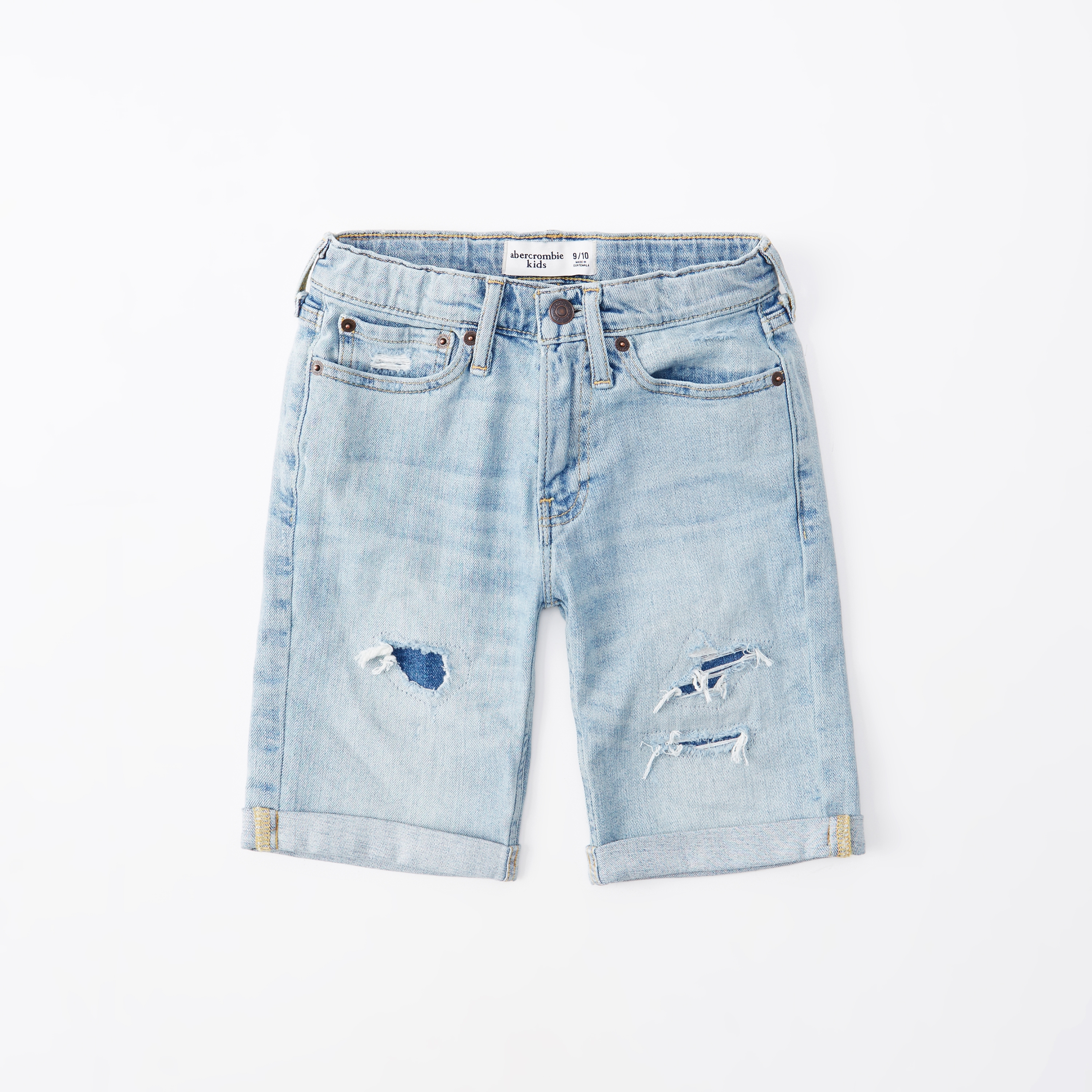 kids ripped jean shorts