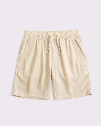linen-blend pull-on shorts from Abercrombie & Fitch - $37.95