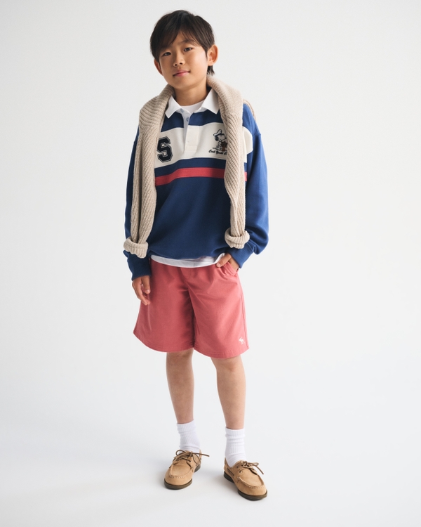 a&f hybrid short, Red view 1