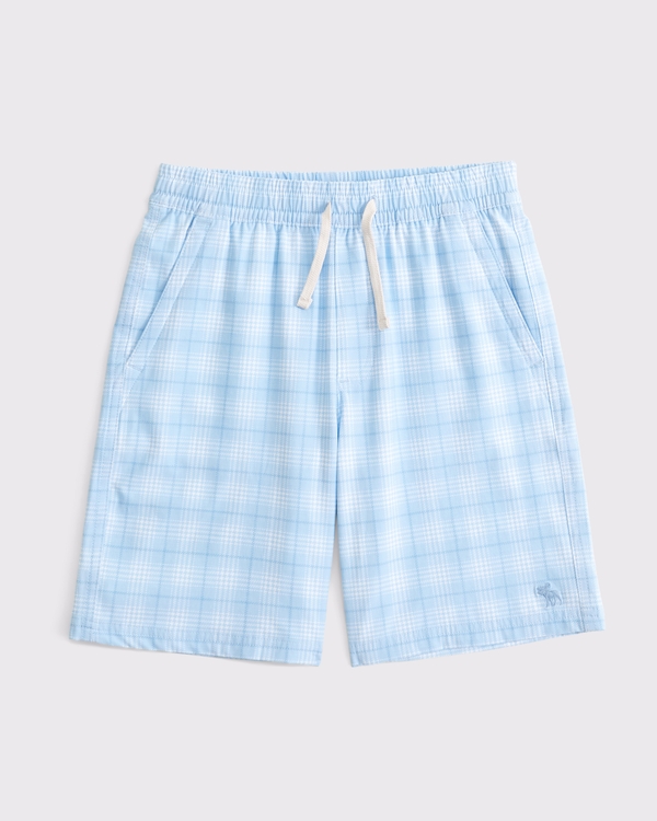 a&f hybrid short, Light Blue Plaid view 2