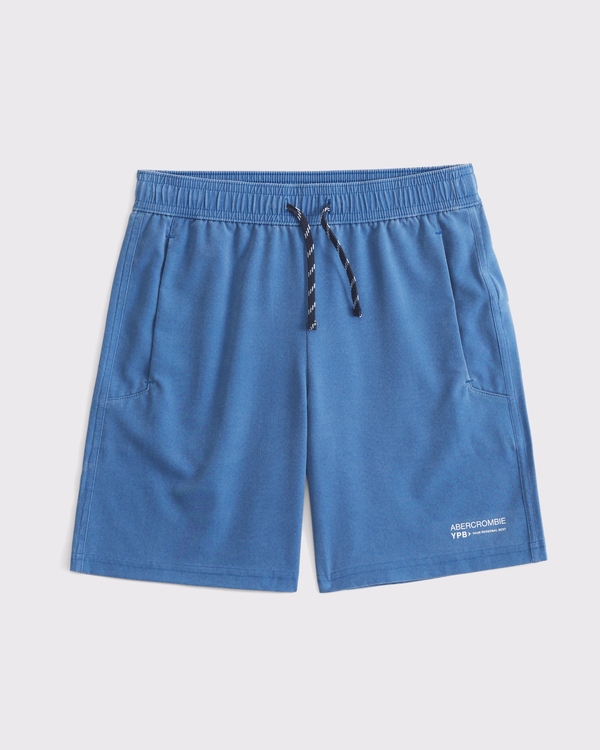 ypb washed motionTEK short, Blue view 1