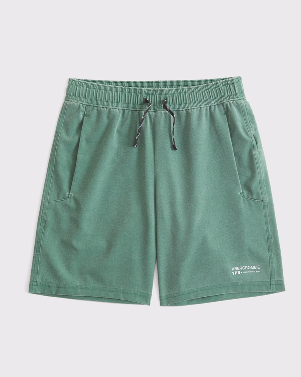 ypb washed motionTEK short, Green view 1