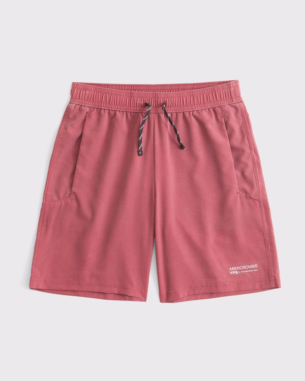 ypb washed motionTEK short, Red view 1