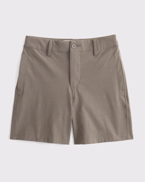 performance golf short, Taupe view 1