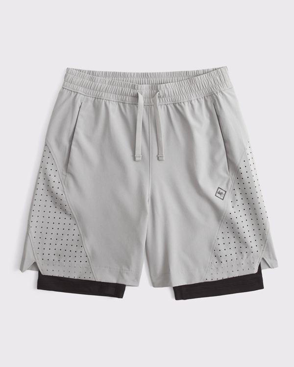ypb motionTEK vented double-layer short, Gray view 1
