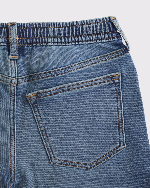 below-the-knee pull-on sweatpant jort, Medium view 2