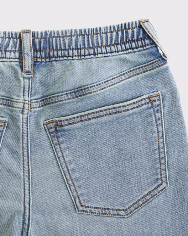 below-the-knee pull-on sweatpant jort, Light view 2