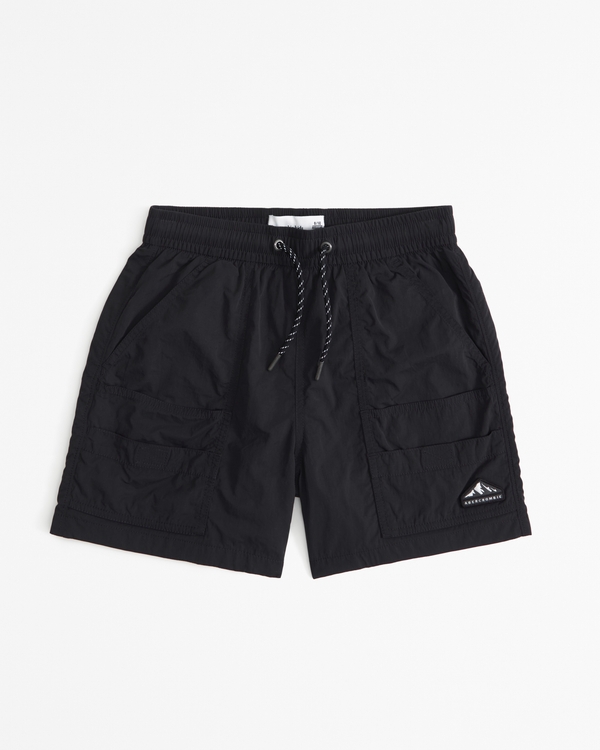 trail utility shorts, Black view 2