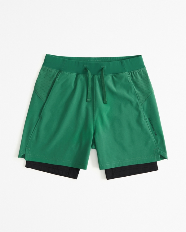 ypb motiontek 2-in-1 training shorts, Green