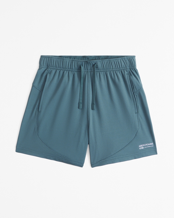 ypb powermesh active logo shorts, Teal